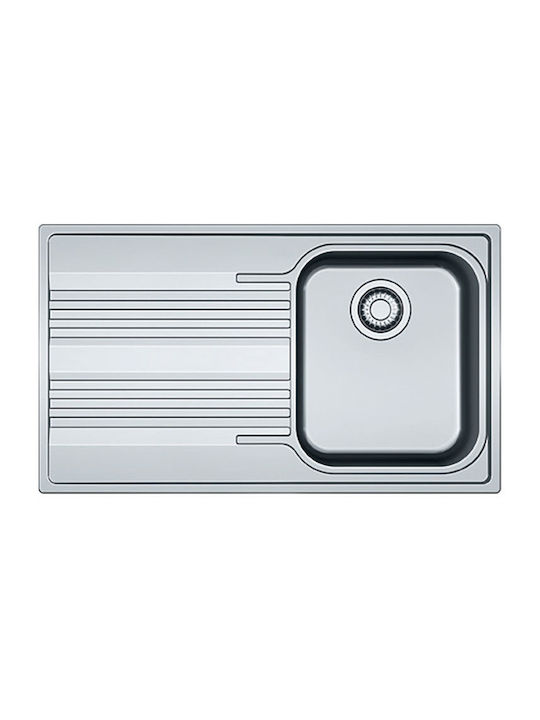 Franke Smart SRX 611-86 3011750102 Right-hand Drop-In Sink Inox Satin W86xD50cm Silver