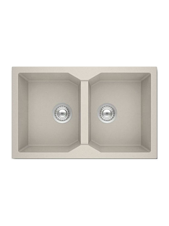 Gloria Nodo 31-8806 Drop-In Sink Synthetic Granite W79xD50cm Aukra