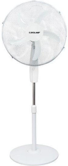 Eurolamp Pedestal Fan 60W 50cm Diameter White