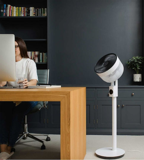 Meaco SEFTE10PS-EU Pedestal Fan 26W 10cm Diameter With Remote Control White