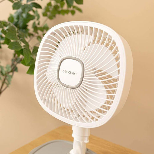 Cecotec EnergySilence 1000 Πολυμορφικός Ανεμιστήρας 40W Διαμέτρου 25cm Λευκός