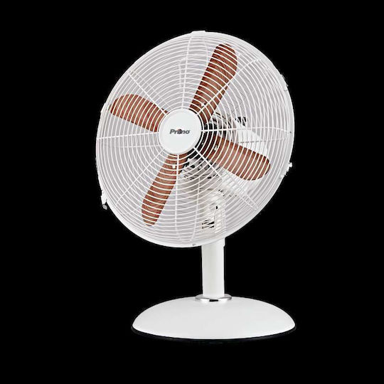 Primo PRTF-80621 Tabletop Fan 40W with a 30cm Diameter White