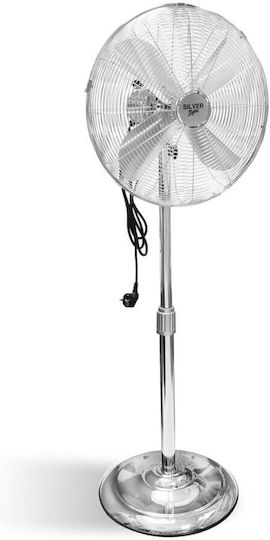 Silver MD-40M Ανεμιστήρας Ορθοστάτης 60W Διαμέτρου 40cm Ασημί