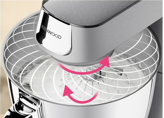Kenwood Titanium Chef Baker XL Stand Mixer 1200W with Glass Mixing Bowl 7lt