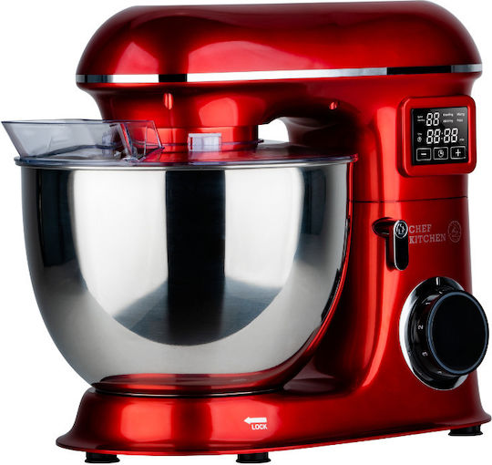 Royalty Line Κουζινομηχανή 1900W με Ανοξείδωτο Κάδο 6.5lt Red