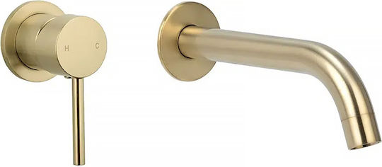 Interflex Pure Built-in Mixer & Spout Set for Shower 1 Exit Gold