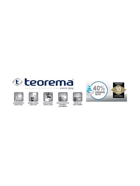 Teorema Goodlife für Dusche 2 Ausgänge Silber