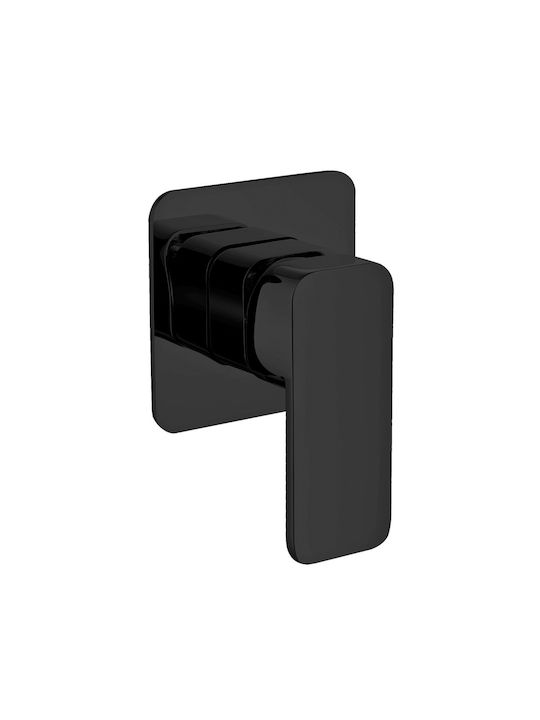 Karag Built-in Mixer & Shower Head Set for Shower 1 Exit Black