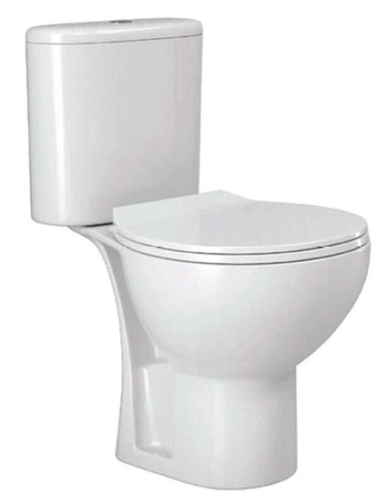 Karag Plastic Toilet Seat White Venice 41.5cm