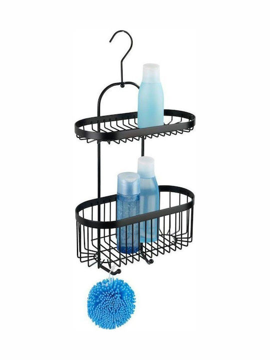 Wenko Classic Plus An der Wand montiert Badezimmerregal Metallisch mit 2 Regalböden Blau