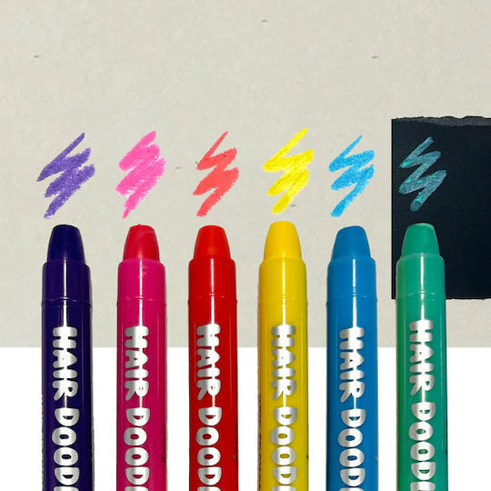 Hair Doodlers Colored Hair Pencils Set 6