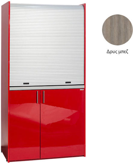 Silver ΚΣ105 Πολυκουζινάκι με Αριστερή Γούρνα 105x65x209cm Δρυς