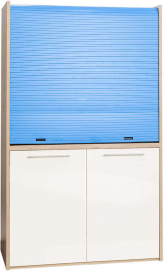 Silver ΚΣ125 Πολυκουζινάκι με Αριστερή Γούρνα 125x65x209cm Κερασί