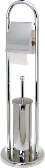 Excellent Houseware Bathroom Solutions Toilet Paper Brush Holder Set Accesorii Baie Inox Argintiu 2buc