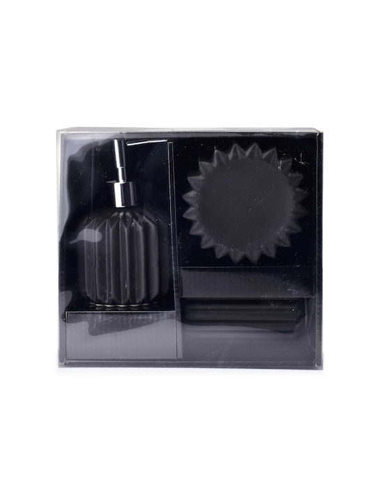 Mondex Set Accesorii Pentru Baie Ceramică Neagră