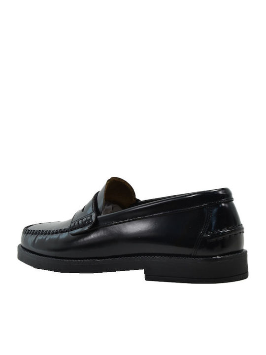 Δερμάτινα Ανδρικά Loafers σε Μαύρο Χρώμα