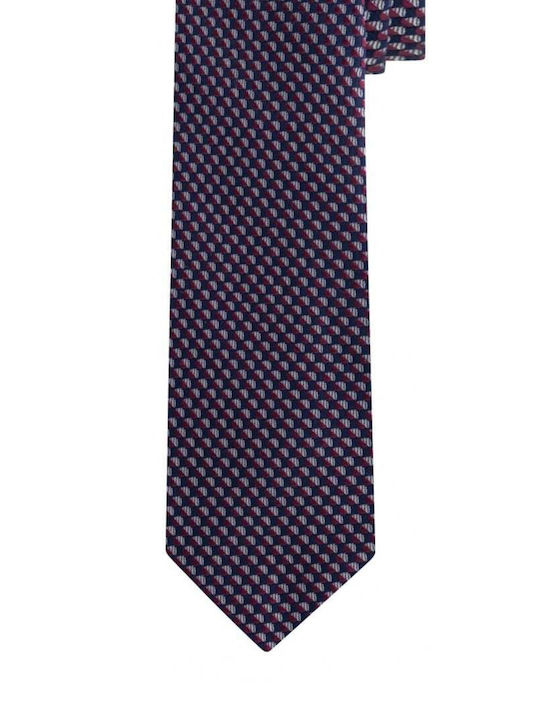 Michael Kors Men's Tie Silk Printed in Burgundy Color