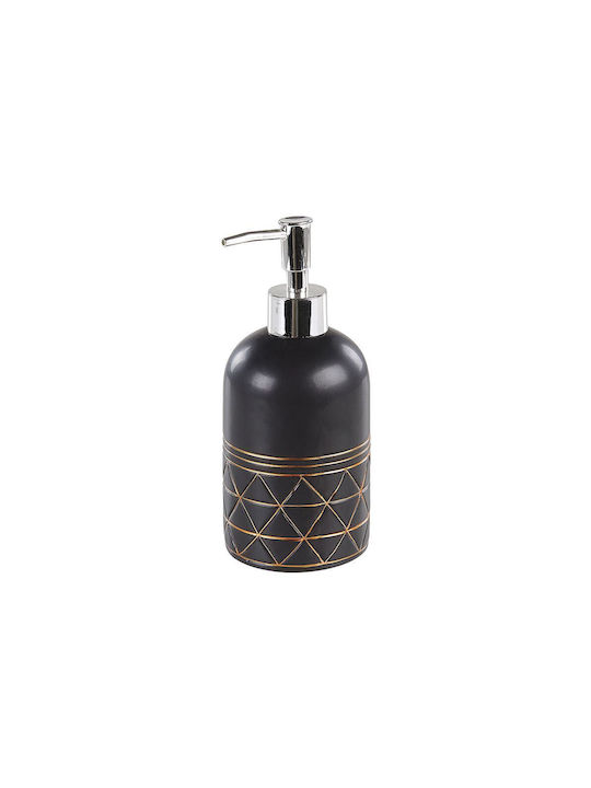 Beliani Ceramic Bathroom Accessory Set Black 5pcs