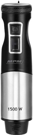 MPM Ραβδομπλέντερ με Ανοξείδωτη Ράβδο 1500W Ασημί