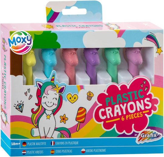 Moxy Σετ Κηρομπογιές με 6 Χρώματα 150024-1