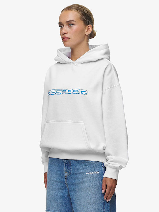 Long Women's Sweatshirt Hooded White