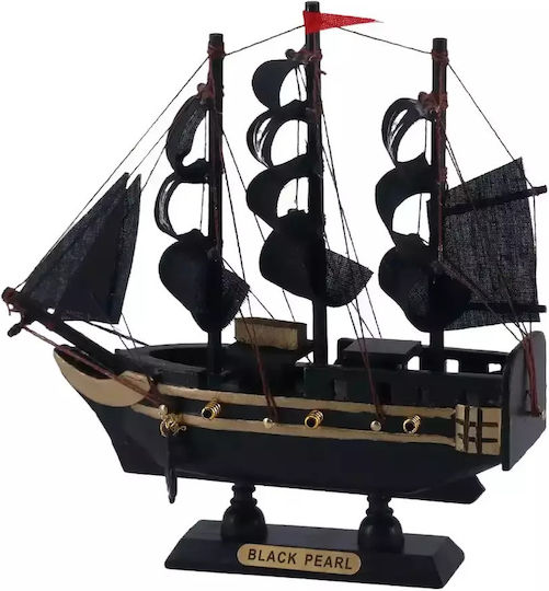 Ξύλινο Πειρατικό Καράβι Διακοσμητικό Black Pearl 16cm Ξύλινο Πειρατικό Καράβι Διακοσμητικό Black Pearl 16cm