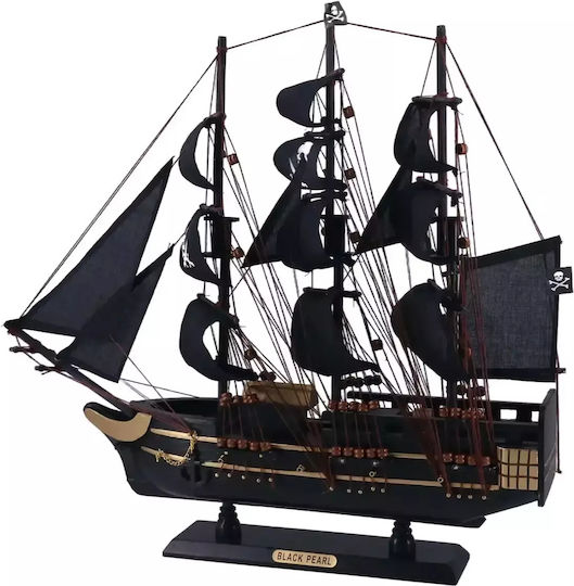 Ξύλινο Πειρατικό Καράβι Διακοσμητικό Black Pearl 50cm Ξύλινο Πειρατικό Καράβι Διακοσμητικό Black Pearl 50cm