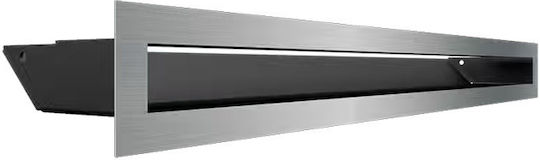 Kratki Perdea de aer pentru șemineu dreptunghiulară Perdea de aer pentru șemineu 60x6cm Inox