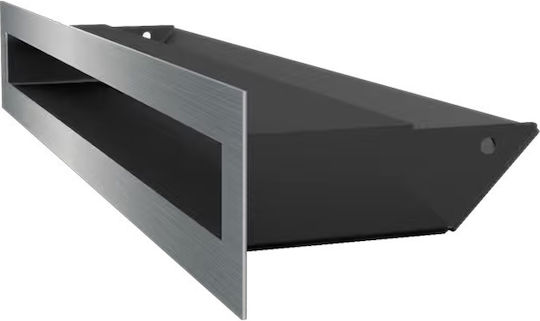 Kratki luft 6 40 45S SZ Perdea de aer pentru șemineu dreptunghiulară Perdea de aer pentru șemineu 40x6cm Inox