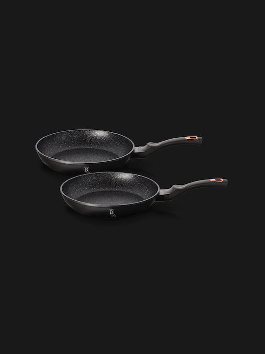 Berlinger Haus Black Rose Collection Комплект тигани от Леярски Алуминий Черно BH-1644 2бр