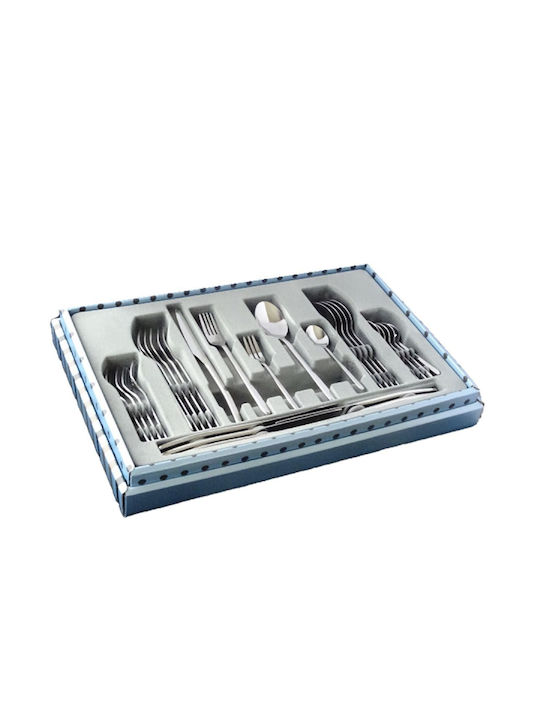 Dinox Faro Cutlery Set Silver 30pcs