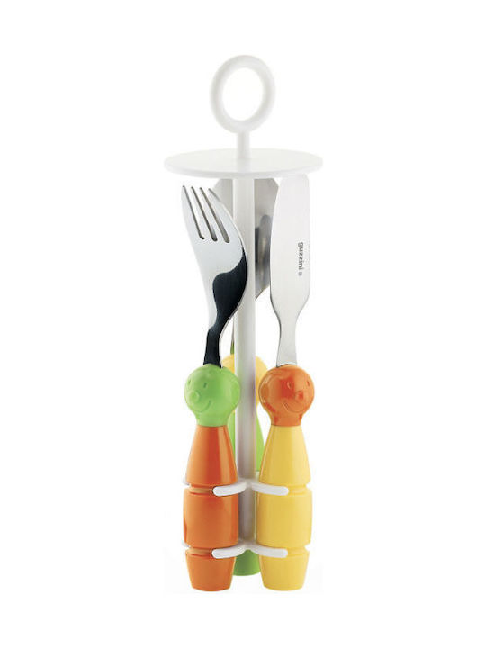 Guzzini 3-Piece Stainless Steel 18/10 Multicolour Cutlery Set Billo