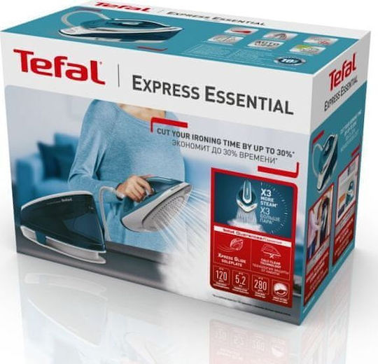 Tefal Express Essential Steam Ironing Station 5.2bar with 1.4lt Container