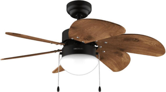 Cecotec EnergySilence Aero 365 Ανεμιστήρας Οροφής 92cm με Φως Gold & Wood