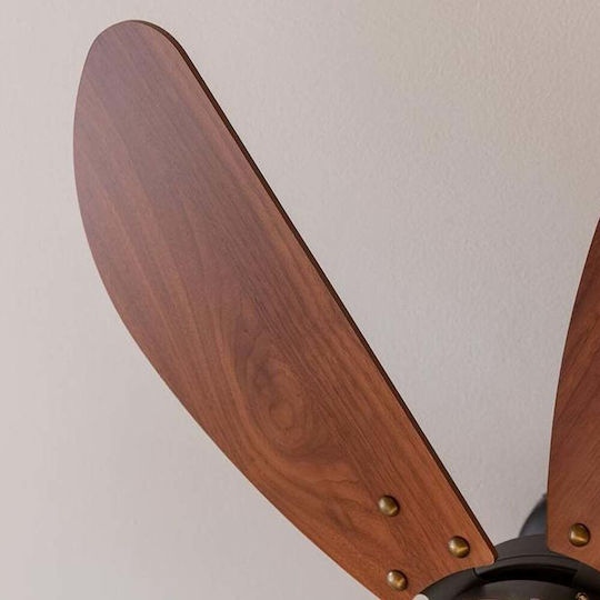 Cecotec EnergySilence Aero 365 Ανεμιστήρας Οροφής 92cm με Φως Gold & Wood