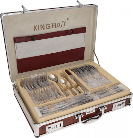 KING Hoff Inox Serving Utensil Set Silver
