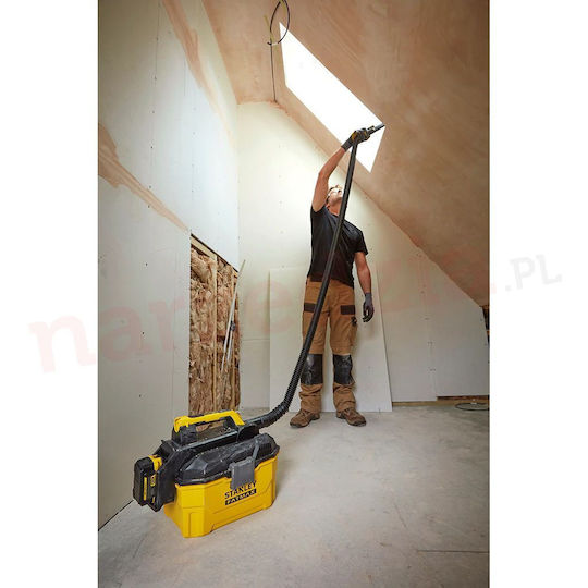 Stanley Fatmax Aspirator de mână reîncărcabil 18V Fără încărcător și baterie Galben