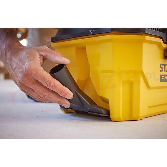 Stanley Fatmax Aspirator de mână reîncărcabil 18V Fără încărcător și baterie Galben