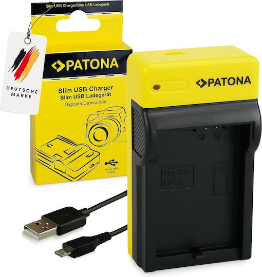 Patona Single Battery Charger Compatible with Canon