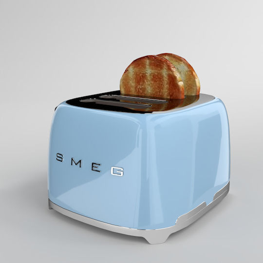 Smeg Toaster 4 Slots 2000W Blue