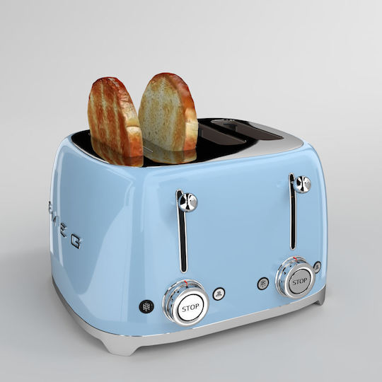 Smeg Toaster 4 Slots 2000W Blue