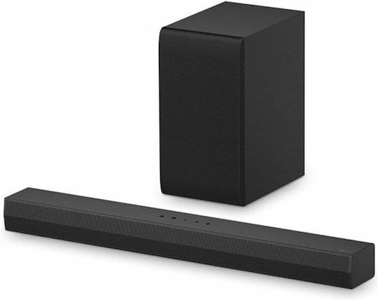 LG S40T Soundbar 2.1 Bluetooth και HDMI 300W με Ασύρματο Subwoofer και Τηλεχειριστήριο Μαύρο