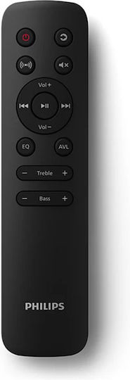 Philips Soundbar 2.1 Bluetooth και HDMI 120W με Ασύρματο Subwoofer και Τηλεχειριστήριο Γκρι TAB5309/10