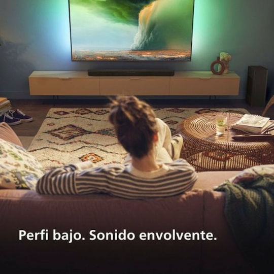 Philips 320w 2.1 Bluetooth Soundbar 2.1 Bluetooth και HDMI 320W με Ασύρματο Subwoofer και Τηλεχειριστήριο Γκρι