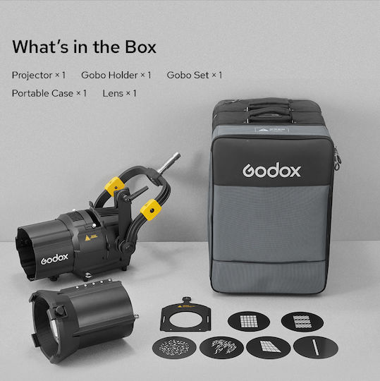 Godox GP36K - Spotlight Projection система с обектив 36° за Knowled MG1200BI Студио светкавица за студио