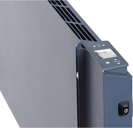 Radialight Kyoto Konvektorheizung Wand 1500W mit elektronischem Thermostat und WiFi 102x45cm Anthrazit