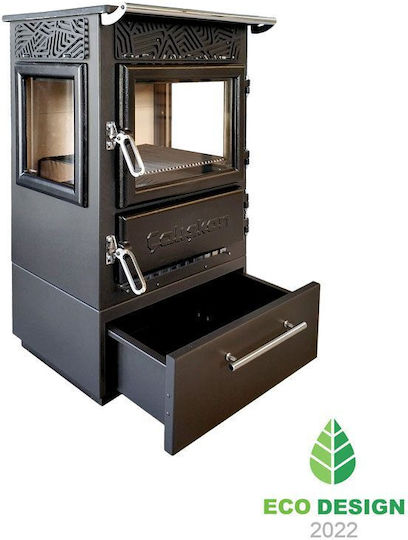 Panthermica 305-3D Steel Wood Stove 12.5kW Gray