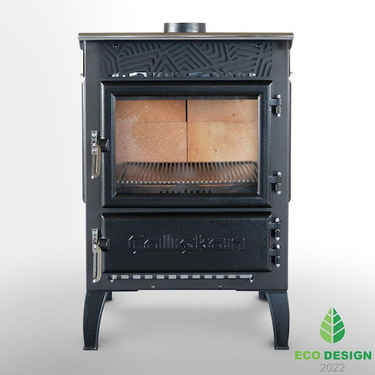 Caliskan 305-3D Χαλύβδινη Ξυλόσομπα 12.5kW Γκρι