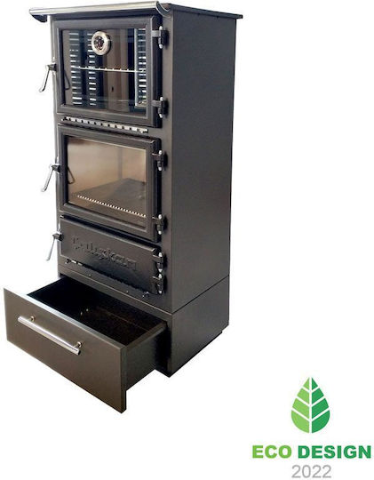 Caliskan 306 Χαλύβδινη Ξυλόσομπα 12.9kW Γκρι