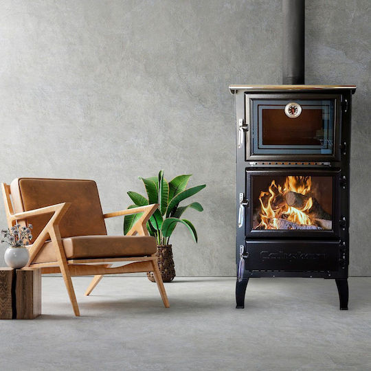 Caliskan 306 Χαλύβδινη Ξυλόσομπα 12.9kW Γκρι